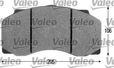 VALEO 541674 Bremsbeläge für DAF 45 LKW in Original Qualität