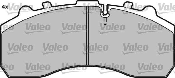 VALEO Brake pad kit 541678