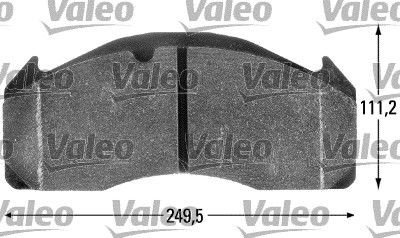 VALEO Brake pad kit 541703