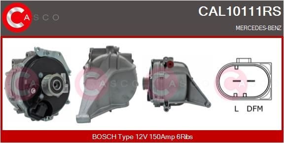 CASCO CAL10111RS Alternator HAE6111500050