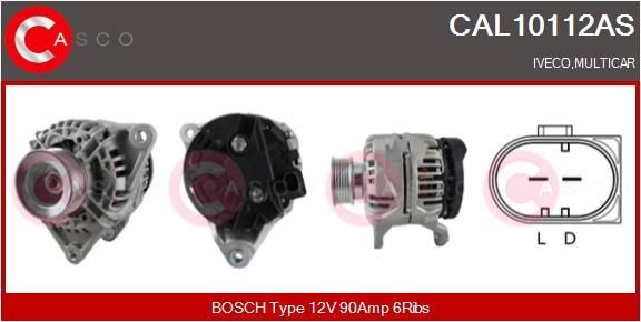 CASCO CAL10112AS Lichtmaschine für MULTICAR M26 LKW in Original Qualität