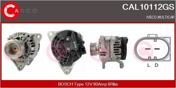 CASCO CAL10112GS Lichtmaschine für MULTICAR M26 LKW in Original Qualität