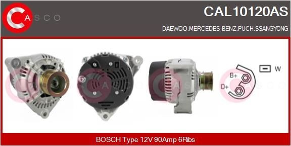 CAL10120AS CASCO Lichtmaschine für MERCEDES-BENZ online bestellen