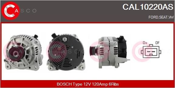 CASCO CAL10220AS Alternator 95VW-10300A-BA