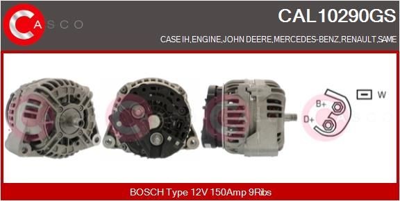 CASCO CAL10290GS Alternator A0121541402