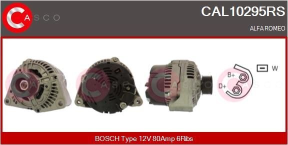 CASCO CAL10295RS Alternator 606 1199 0