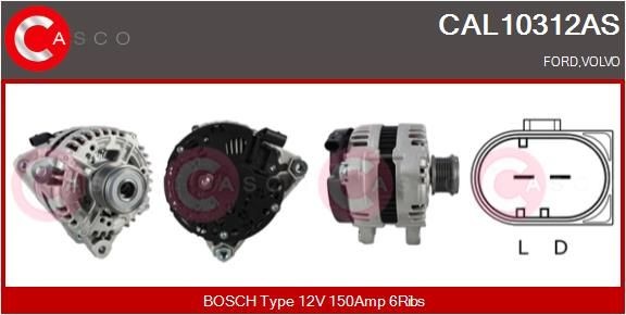 CASCO CAL10312AS V-Ribbed Belt Set 7G9N10300EA