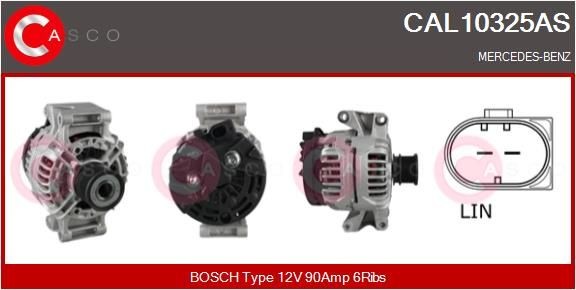 CASCO CAL10325AS V-Ribbed Belt Set A6461540002