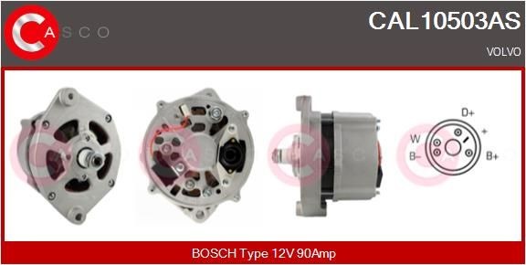 CASCO CAL10503AS Lichtmaschine für VOLVO F 80 LKW in Original Qualität