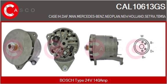 CAL10613GS CASCO Lichtmaschine MERCEDES-BENZ AXOR