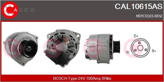 CASCO CAL10615AS Lichtmaschine für MERCEDES-BENZ ACTROS LKW in Original Qualität