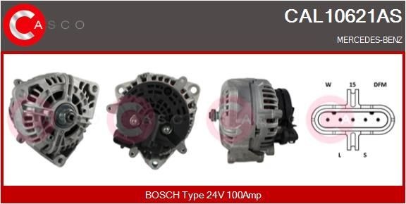 CASCO CAL10621AS Lichtmaschine für MERCEDES-BENZ ATEGO 2 LKW in Original Qualität