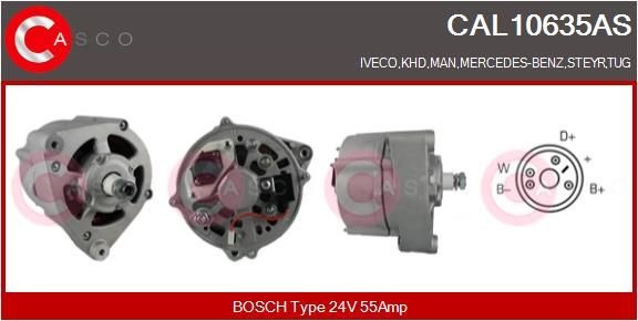 CASCO CAL10635AS Lichtmaschine für STEYR 1291-Serie LKW in Original Qualität