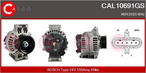 CASCO CAL10691GS Starter motor 0151540102