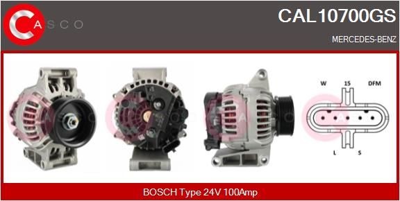 CASCO CAL10700GS Alternator 24V, 100A, CPA0142