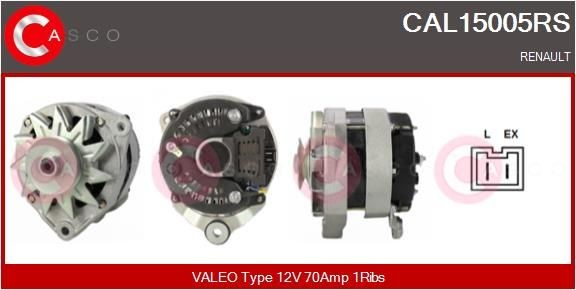 CASCO CAL15005RS Alternator 7700 710 373