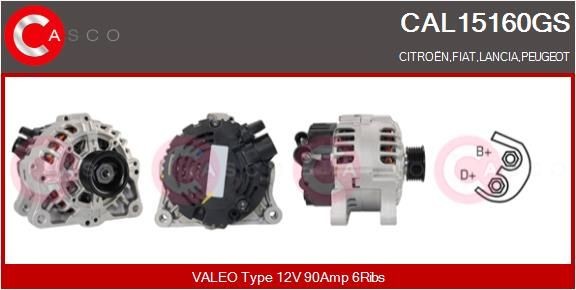 CASCO CAL15160GS Alternator A 2 T B4891