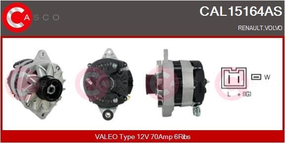 CASCO CAL15164AS Alternator VOLVO experience and price