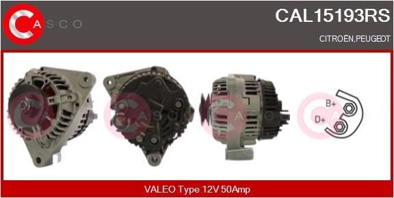 CASCO CAL15193RS Alternator Regulator 9605 0627