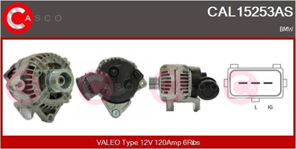 CASCO CAL15253AS Alternator 12-31-1-432-985