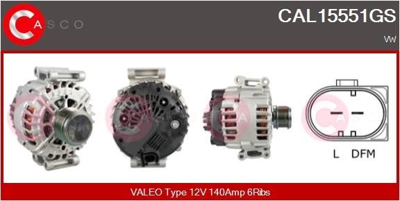 Great value for money - CASCO Alternator CAL15551GS