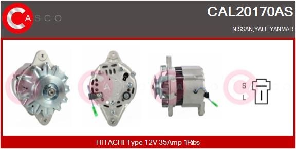 CASCO CAL20170AS Alternator LR12- 015C