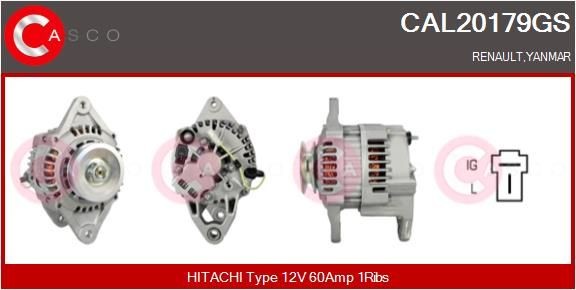 CASCO CAL20179GS Alternator LR160743