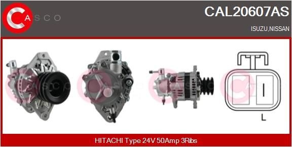 CASCO CAL20607AS Alternator 8-97351-572-0