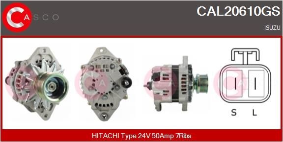 CASCO CAL20610GS Alternator LR250707C