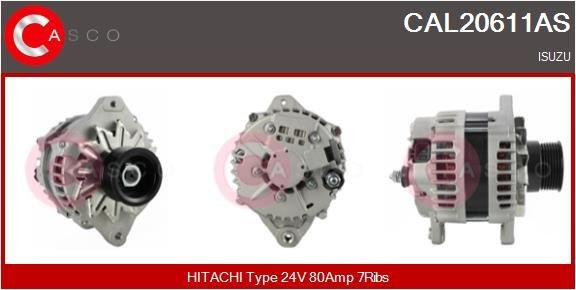 CASCO CAL20611AS Alternator LR280-708