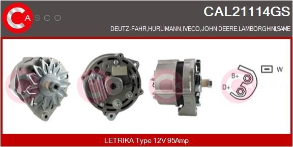 CASCO CAL21114GS Starter motor 01182173