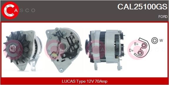 CASCO CAL25100GS Alternator 89FX-10300-JA