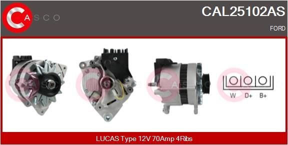 CASCO CAL25102AS Alternator RV94GB10300BB