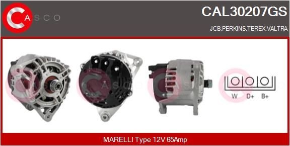 CASCO 12V, 65A, CPA0112, with integrated regulator Generator CAL30207GS buy