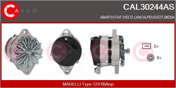 CASCO 12V, 65A, CPA0090 Generator CAL30244AS buy