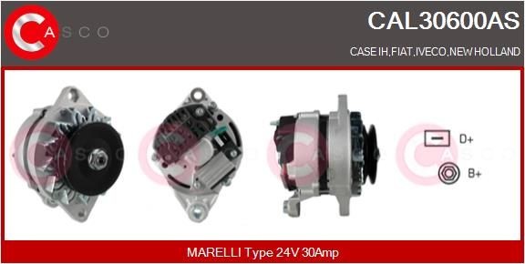 CASCO 24V, 30A, CPA0090, mit integriertem Regler Lichtmaschine CAL30600AS kaufen