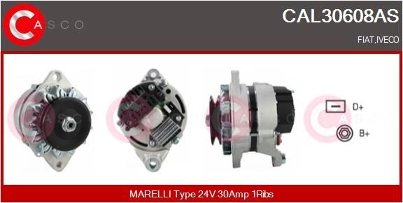 CASCO CAL30608AS Lichtmaschine für IVECO M LKW in Original Qualität