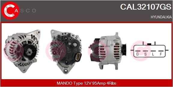 CASCO CAL32107GS Alternator MD358421