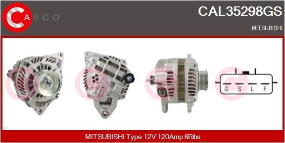 Original CAL35298GS CASCO Alternators MITSUBISHI