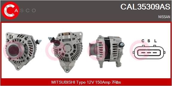 CAL35309AS CASCO Lichtmaschine für NISSAN online bestellen