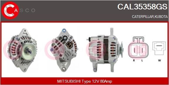 CASCO CAL35358GS Starter motor A5TA8277