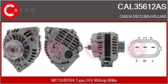 CASCO CAL35612AS Alternator A 4 T A0594