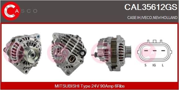 CASCO CAL35612GS Alternator A4 TA0 594