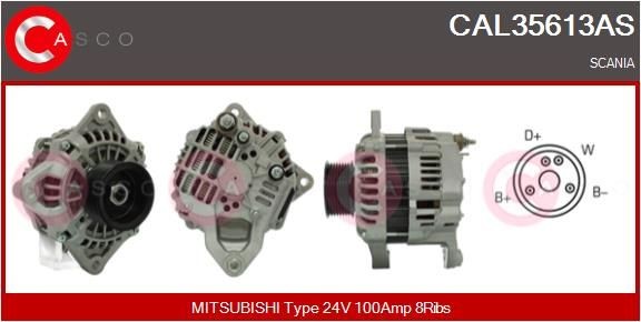 CASCO CAL35613AS Alternator A 4 TR 5191 ZT