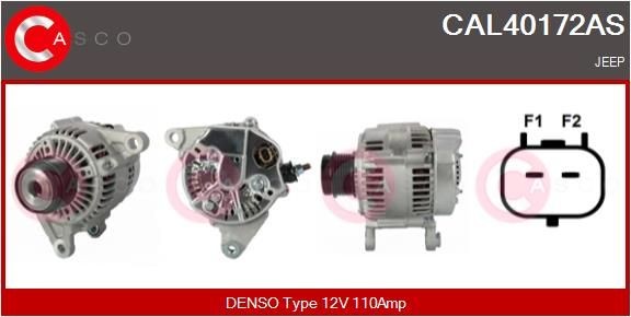 CASCO CAL40172AS Alternator 12V, 110A, M8, CPA0217, Ø 59 mm