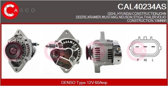 CASCO CAL40234AS Alternator M809216