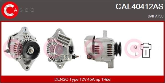 CAL40412AS CASCO Generator DAIHATSU 12V, 45A, CPA0025
