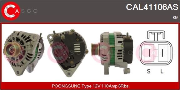 CASCO CAL45116AS Lichtmaschine für NISSAN ATLEON LKW in Original Qualität