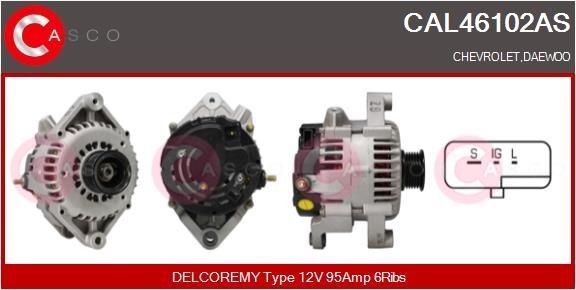 Original CAL46102AS CASCO Generator CHEVROLET