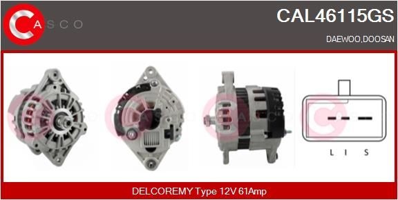 CASCO 12V, 61A, CPA0065 Generator CAL46115GS buy